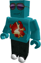 Amog, a blocky detective avatar